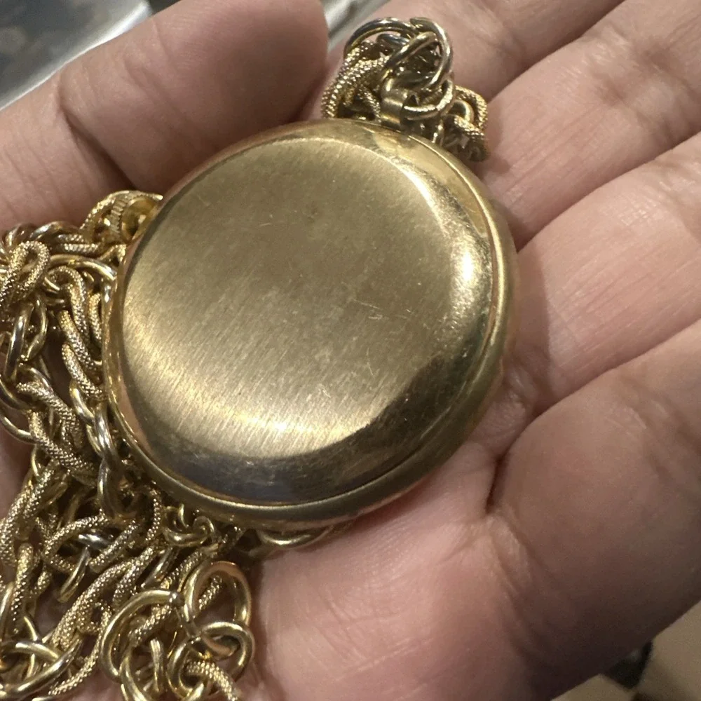 Working Vintage‎ OLD ENGLAND Pocket Watch W/ Heavy Chain Manual Wind Swiss Watch